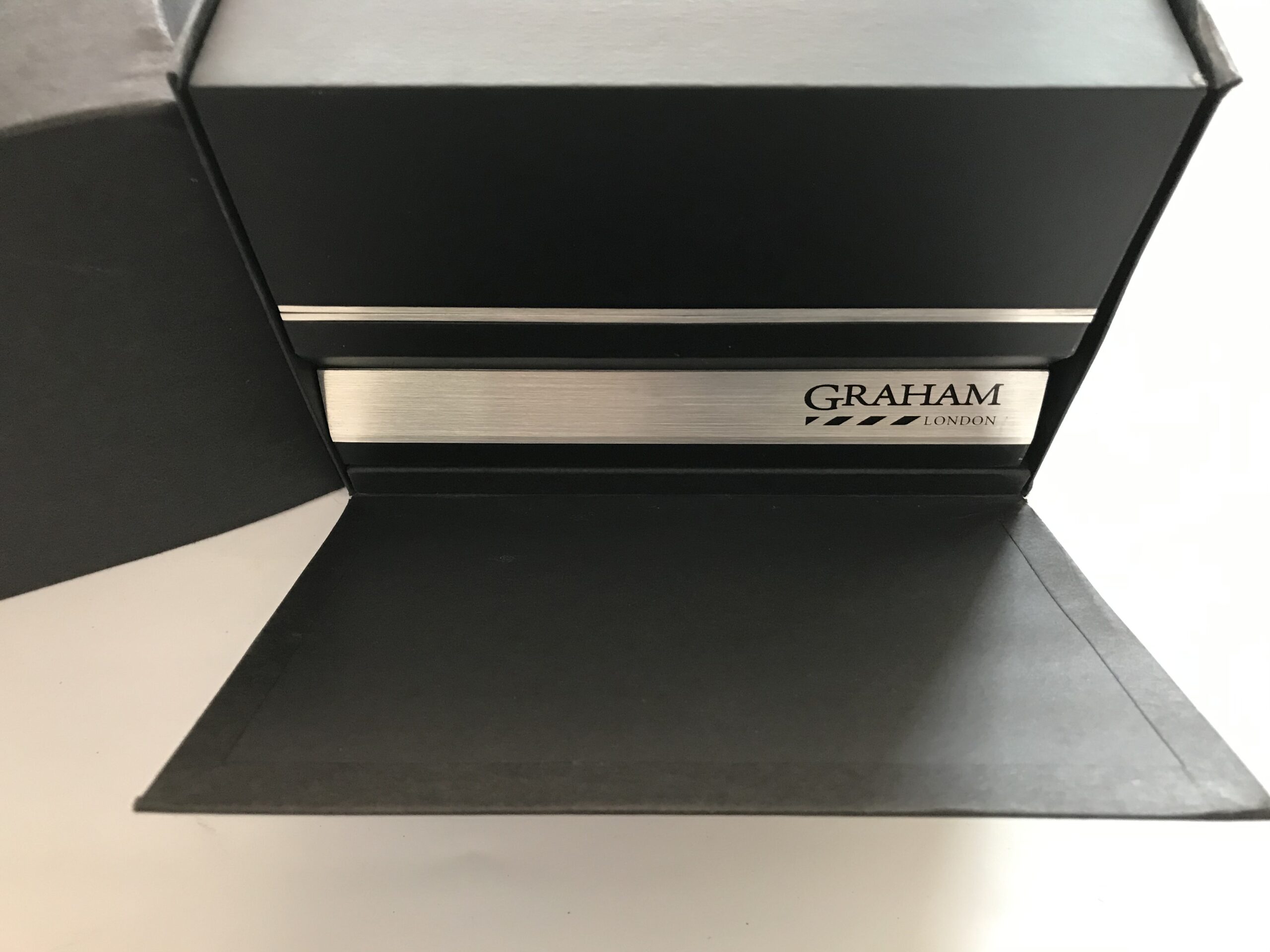 Graham London black watch box case inner/outer - Image 2