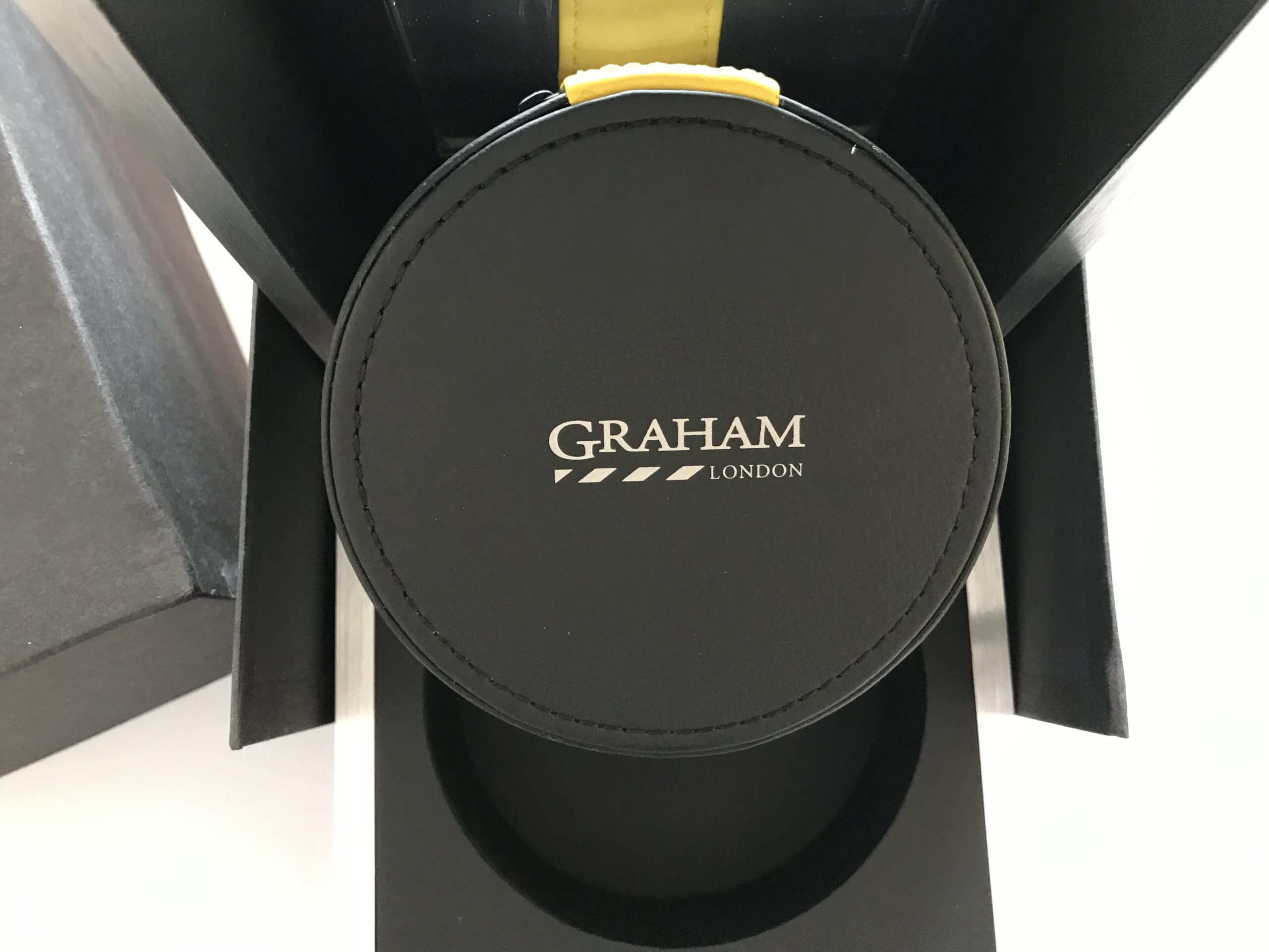 Graham London black watch box case inner/outer - Image 6