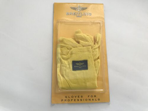 New Breitling yellow gloves universal size
