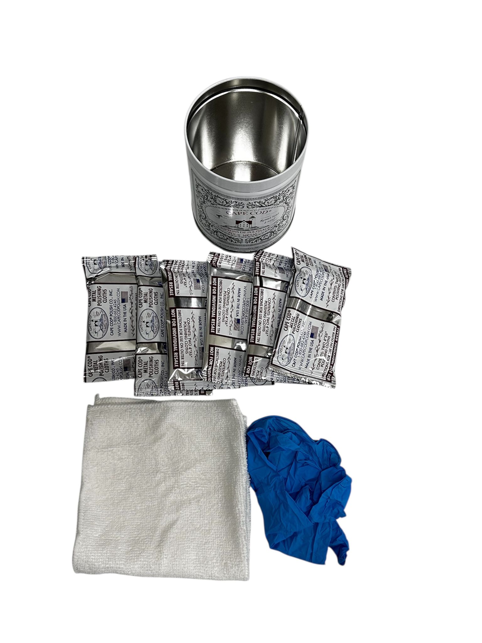 Cape Cod Polish Co. Metal polishing cloths economy tin - Image 4