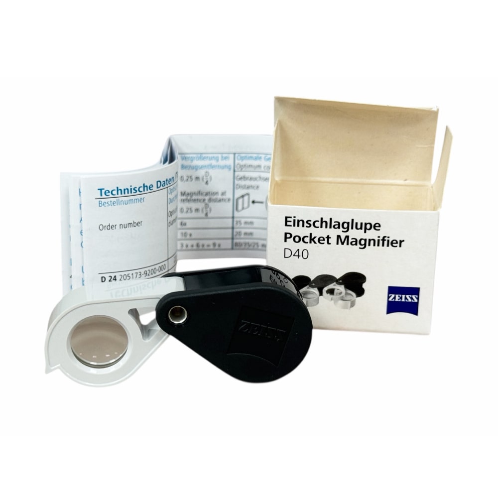 Carl Zeiss D40 triplet pocket loupe x10 - Image 2