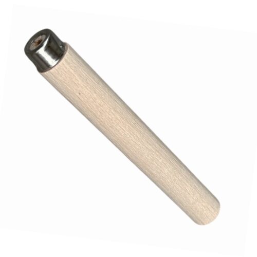 File handle of wood with metal ferrule, 100-150 mm