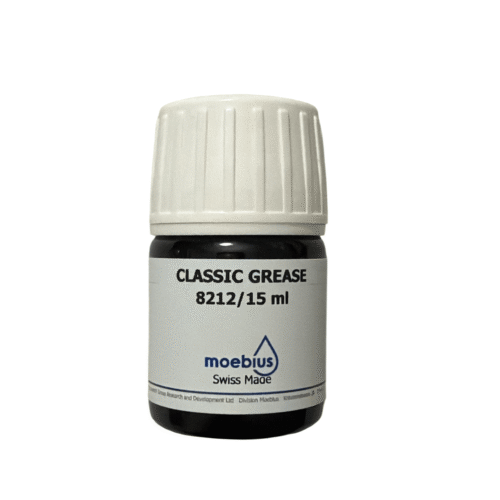 Moebius 8212 red soft natural grease for watch components, 15 ml