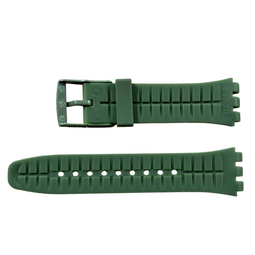 New silicone green Swatch strap ASUSG406 - Image 2