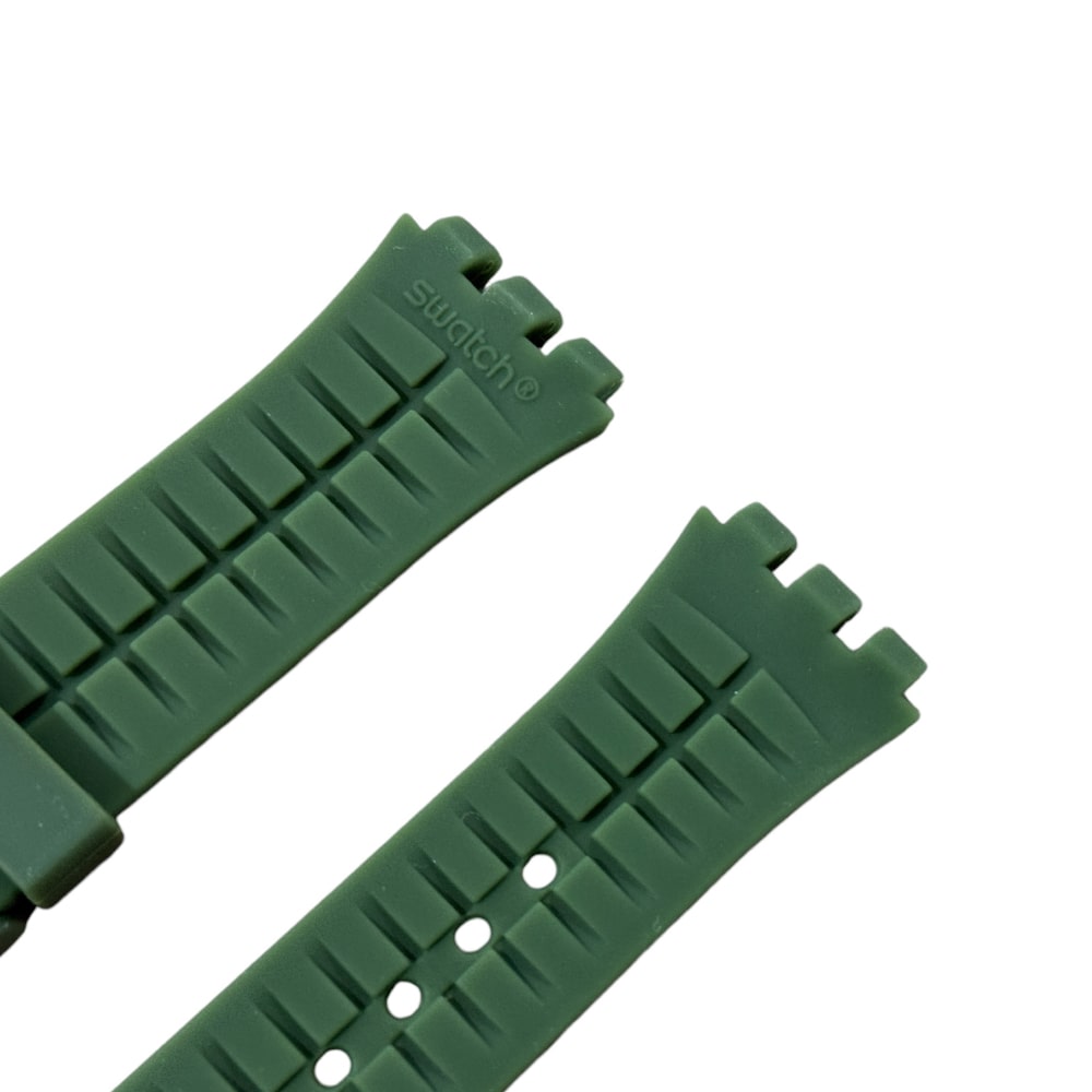New silicone green Swatch strap ASUSG406 - Image 3