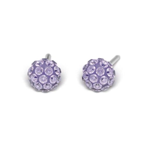 Studex silver fireball Tanzanite earrings, 4.5mm, 7522-0328