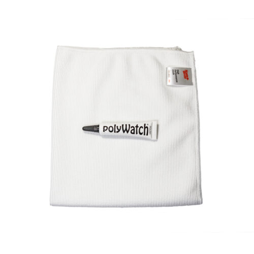 PolyWatch Plastic Watch Crystal Scratch Remover Polish with Scotch-Brite High Performance Wipe