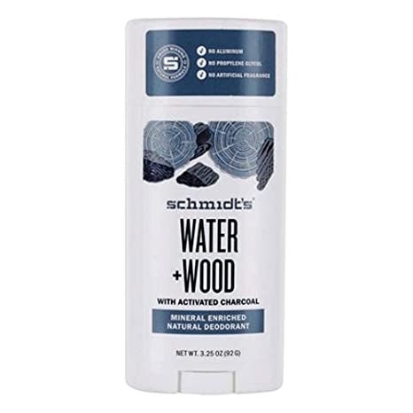 Schmidts Natural Deodorant Water Woods Activated Charcoal 92gr