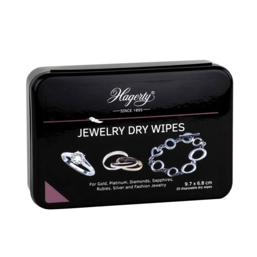 Hagerty Jewellery Dry Wipes for Silver, Gold and Stones 25 pcs