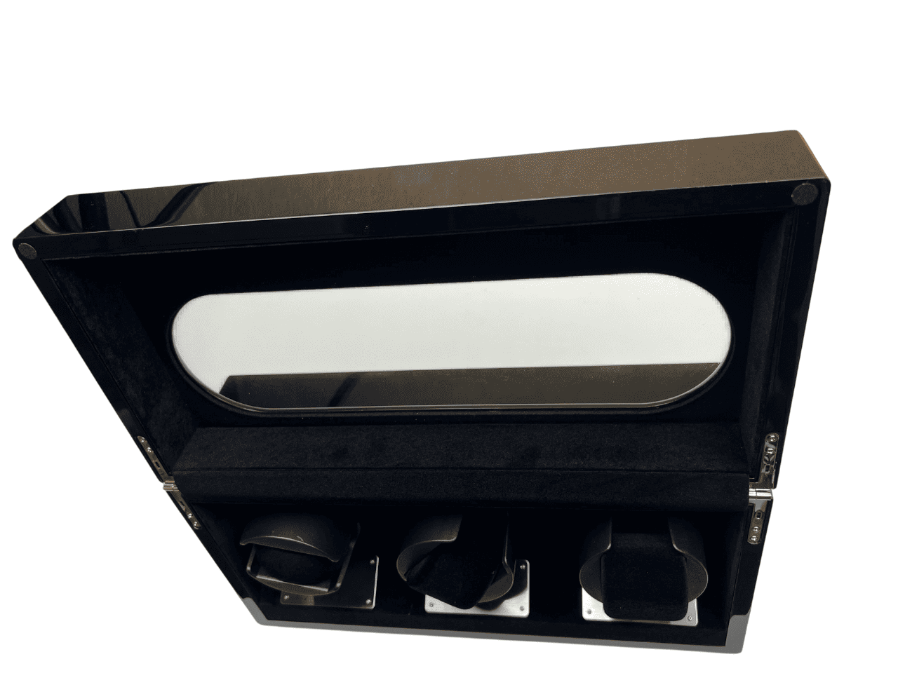 Augusta Luxury Watch Winder for 3 Watches - Carbon Look - Image 7