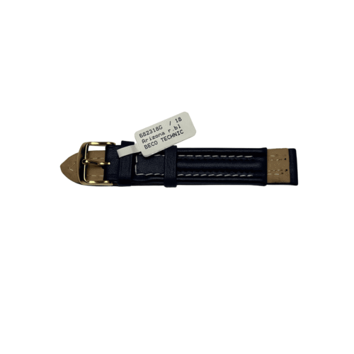 Arizona Sport watch strap 18mm, blue, water Resistant