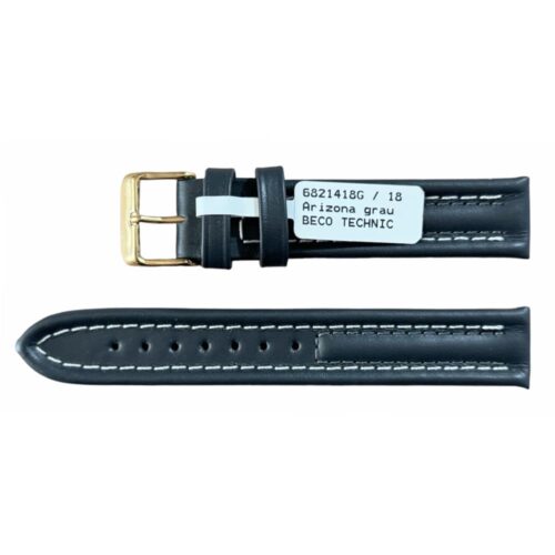 Arizona Sport watch strap 18mm, grey, water resistant