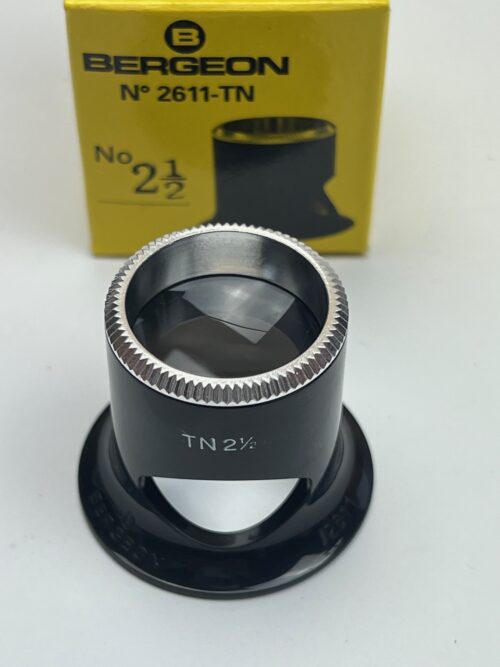 Bergeon 2611-TN 4x watchmaker eyeglasses loupe biconvex air 2.5