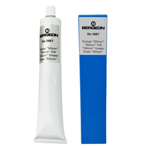 Bergeon 5667 silicone grease tube for watch gaskets and o-rings, 100 grams