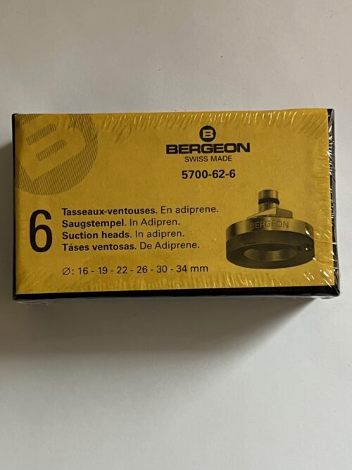 Bergeon Soft Adiprene Suction Heads Set for 5700 Tool, 6 Pieces