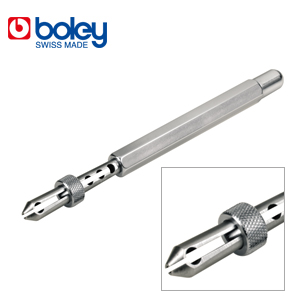 Boley Barrel Arbor Holder, With Slide Locking Jaws, 0.75 mm Opening, Length 120 mm, 1 Piece, Swiss Made