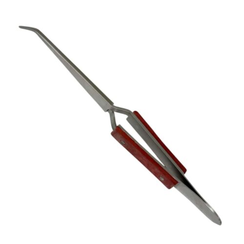 Buzzufy S10 soldering tweezer for jewelers with fibre grip curved length 165 mm