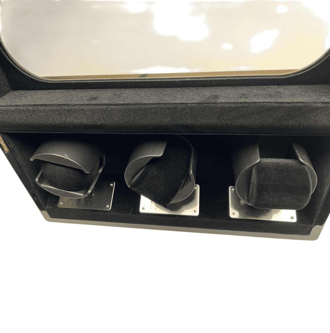 Augusta Luxury Watch Winder for 3 Watches - Carbon Look - Image 6