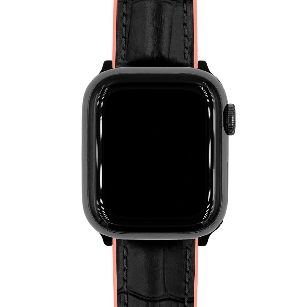 Hirsch Andy M black with pink calf leather watch strap, 18 mm, 0922328150-2-18 - Image 4