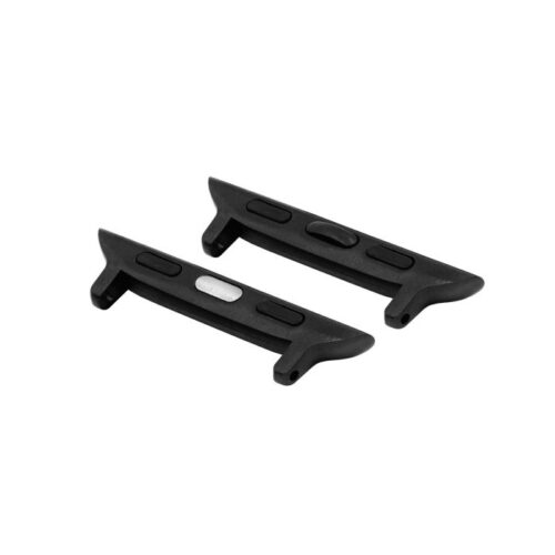 Hirsch Apple Watch strap black adapter, Attachment width in 20 mm, ref. AD1000-5-40