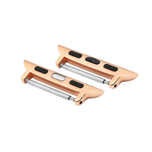 Hirsch Apple Watch strap rose gold adapter AD1000-7-44, Attachment width in 22 mm