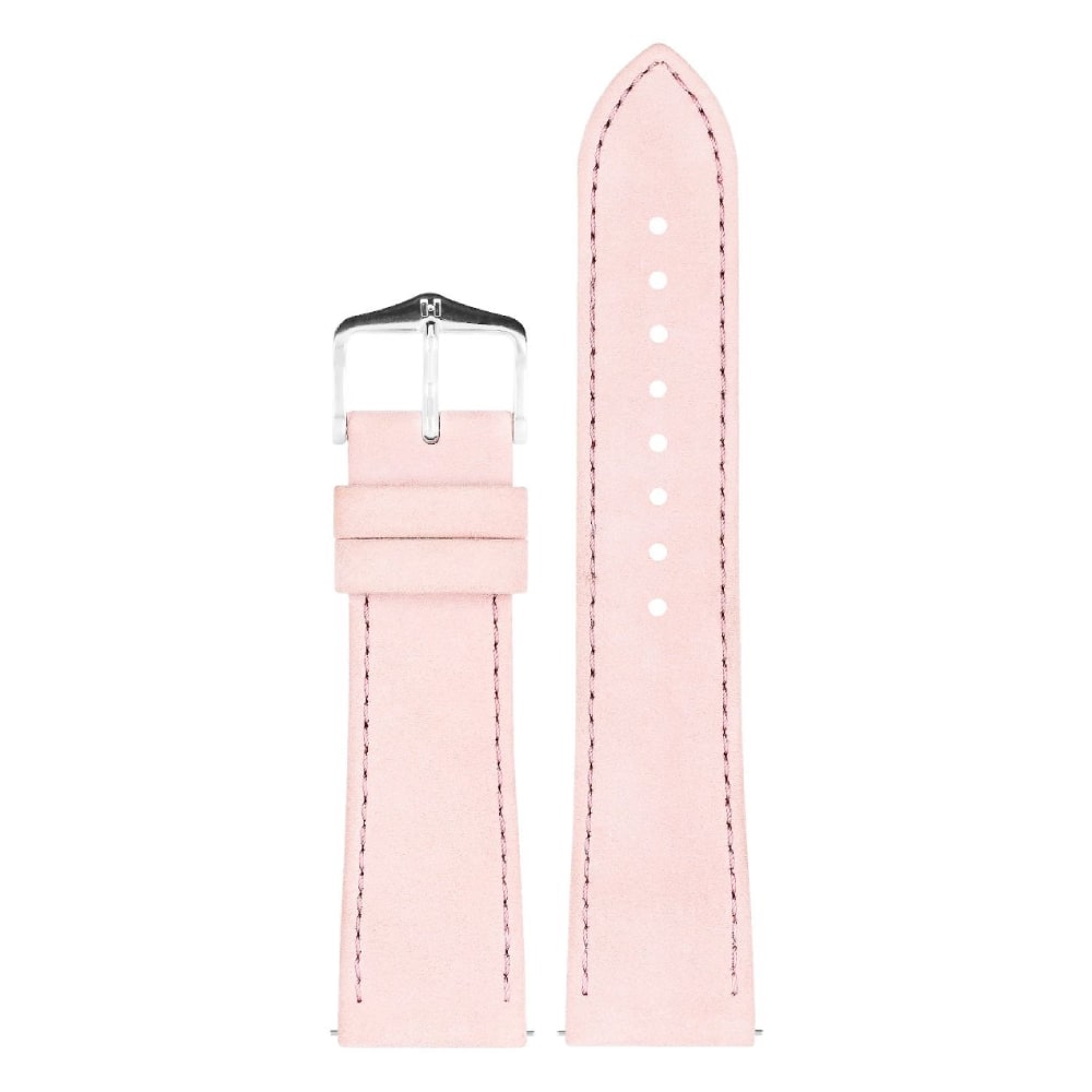 Hirsch Osiris Nubuk pink calf leather lady watch strap, 22 mm, 03433022-2-22 - Image 3