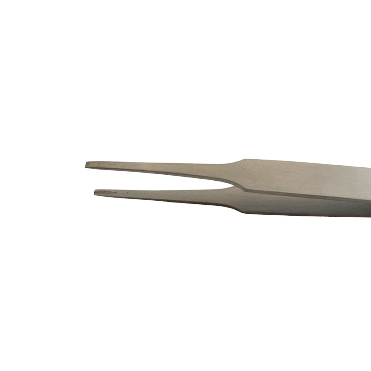 Horotec MSA 12.901-F Inox Precitec tweezer with flat tips for straightening hands steel 115 mm - Image 2