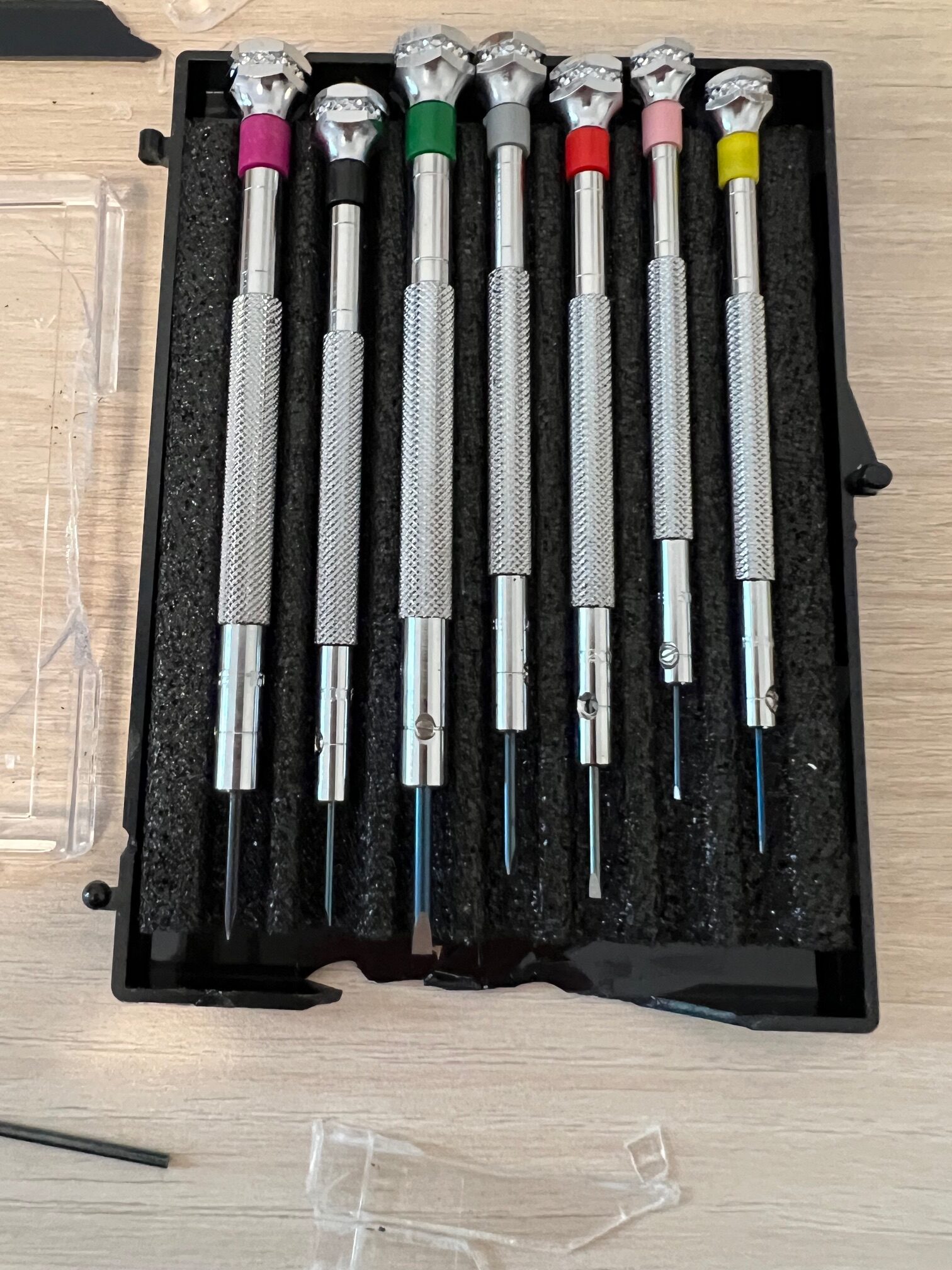 DAMAGED PACKAGING - Beco Technic Set of 7 Screwdrivers 0.60 to 2.00 mm in Plastic Box with Spare Blades - SEE PHOTOS - Image 17