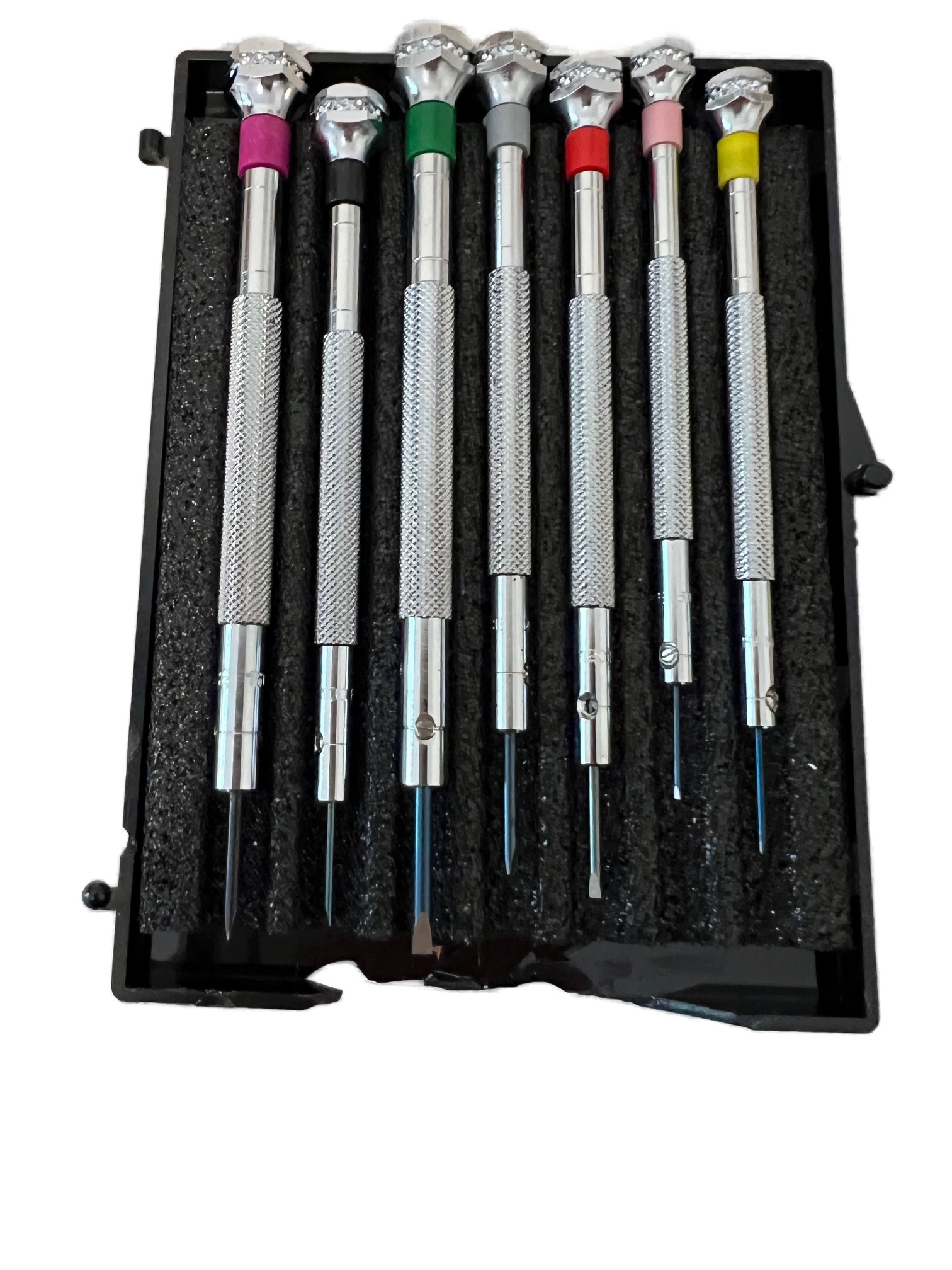 DAMAGED PACKAGING - Beco Technic Set of 7 Screwdrivers 0.60 to 2.00 mm in Plastic Box with Spare Blades - SEE PHOTOS - Image 7