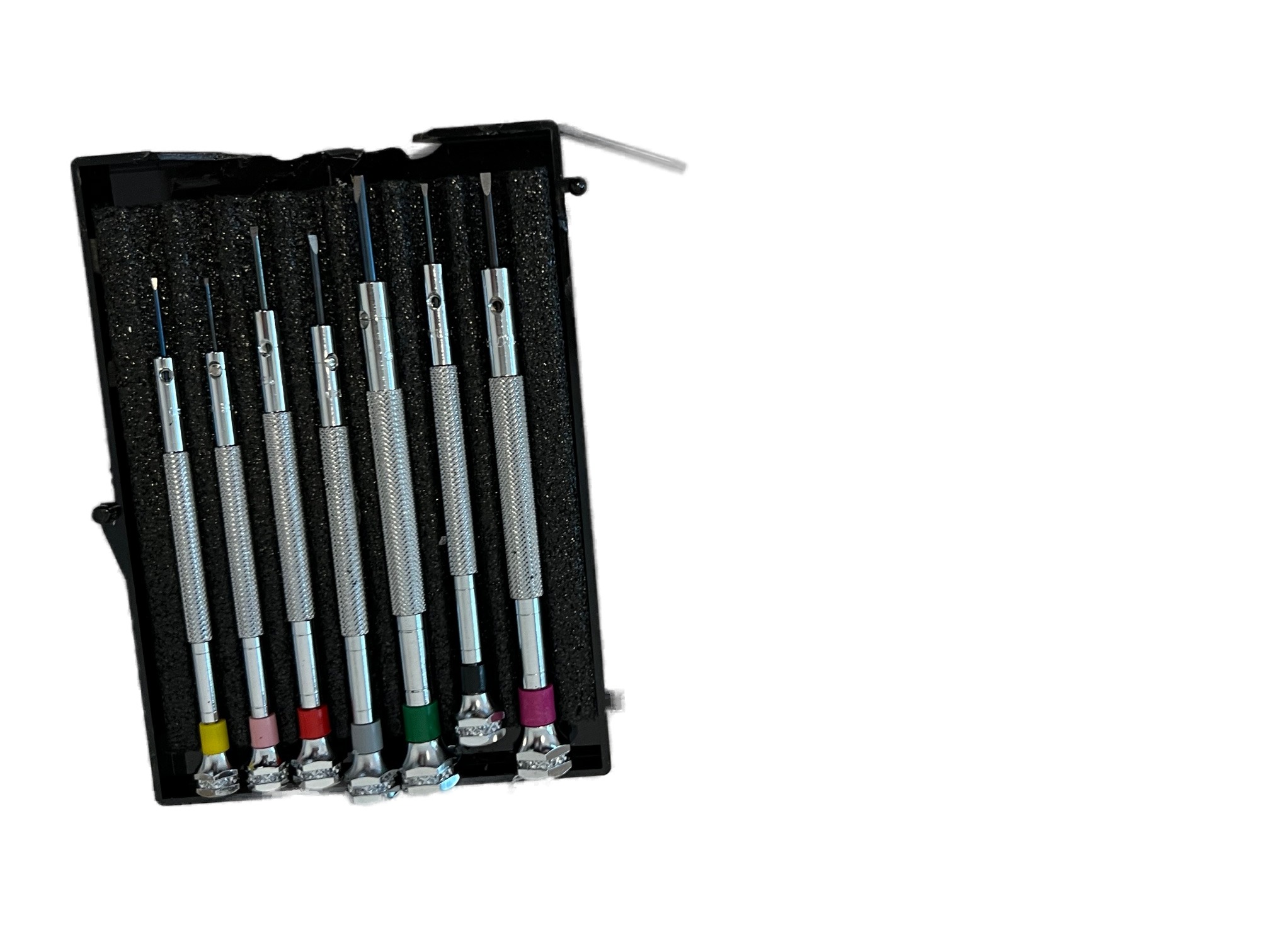 DAMAGED PACKAGING - Beco Technic Set of 7 Screwdrivers 0.60 to 2.00 mm in Plastic Box with Spare Blades - SEE PHOTOS - Image 9