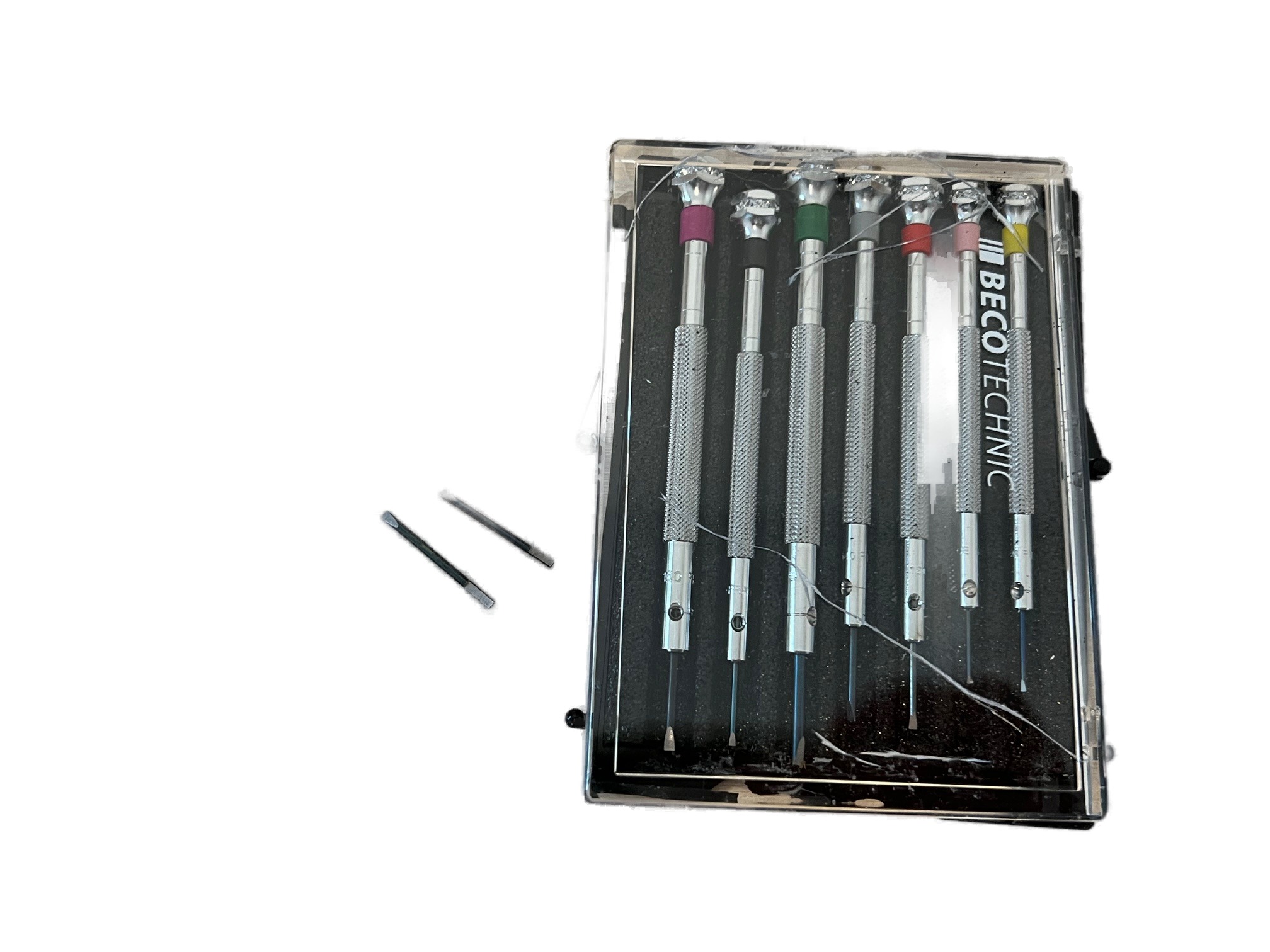 DAMAGED PACKAGING - Beco Technic Set of 7 Screwdrivers 0.60 to 2.00 mm in Plastic Box with Spare Blades - SEE PHOTOS - Image 11