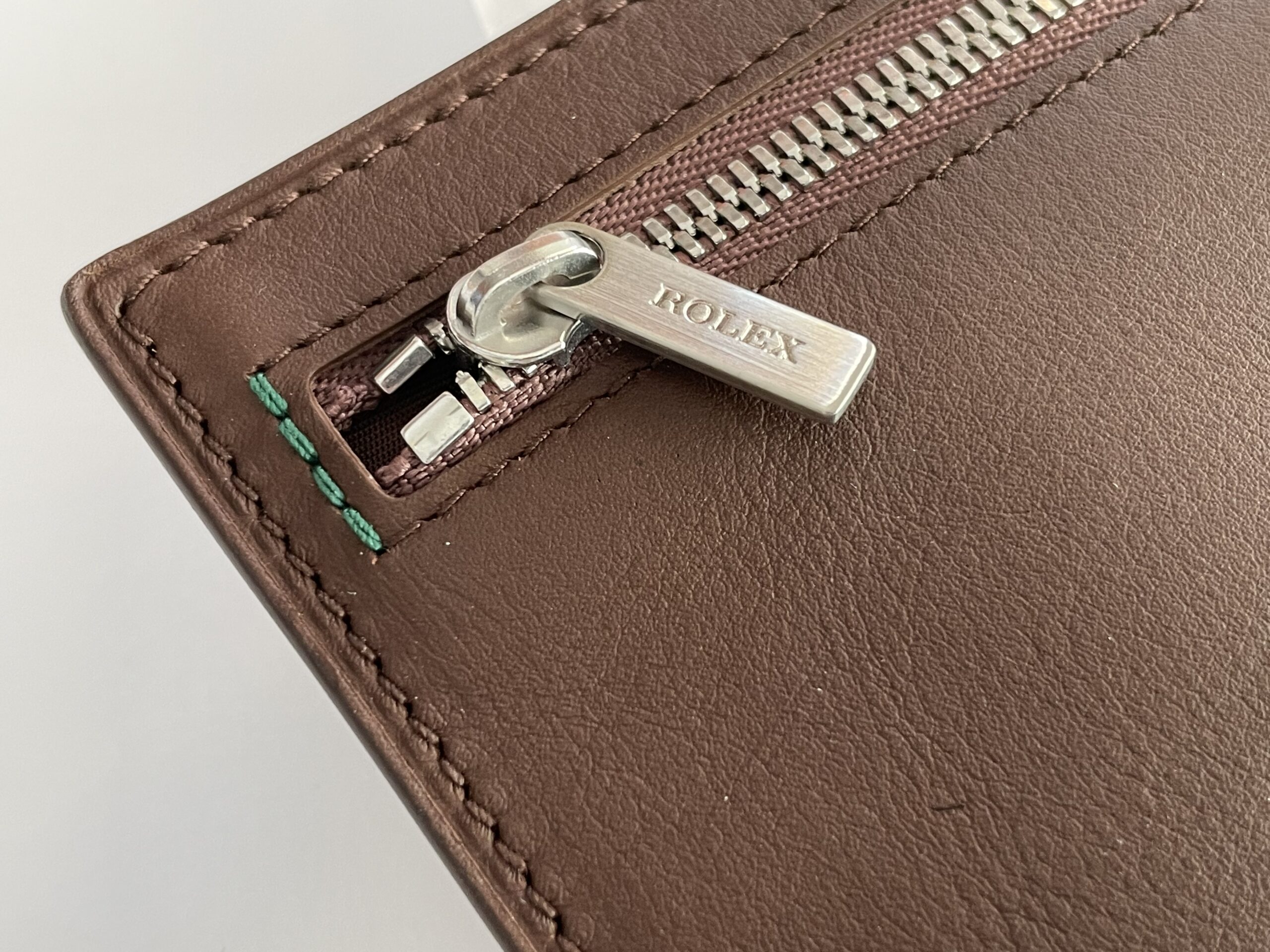 New Rolex multi currency leather wallet with 4 zippers - Image 3