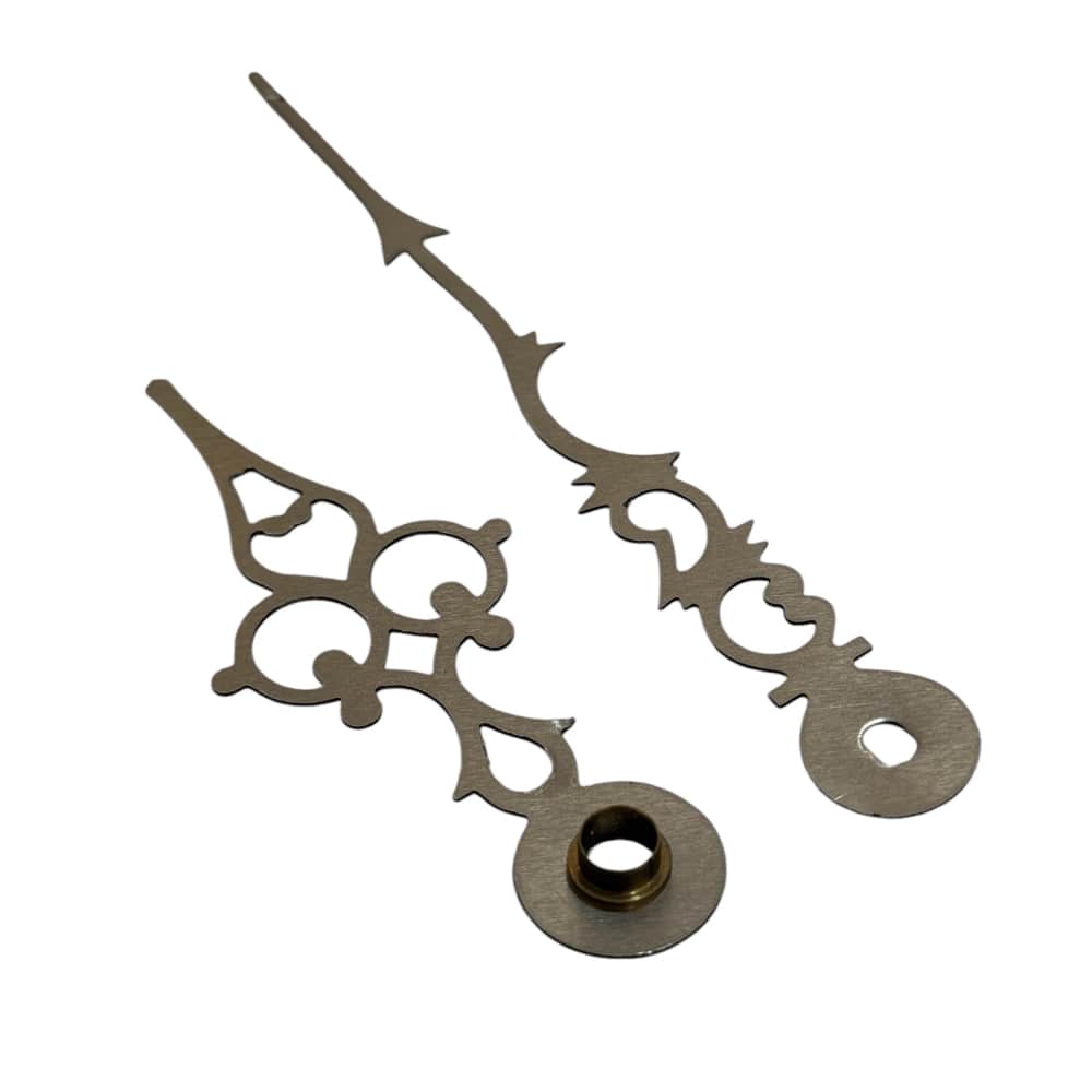 Pair of antique clock hands – Aluminum, Black, 60 mm - Image 2