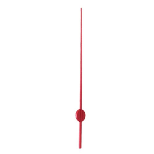 Second hand for clocks, thread, 80 mm, plastic, red