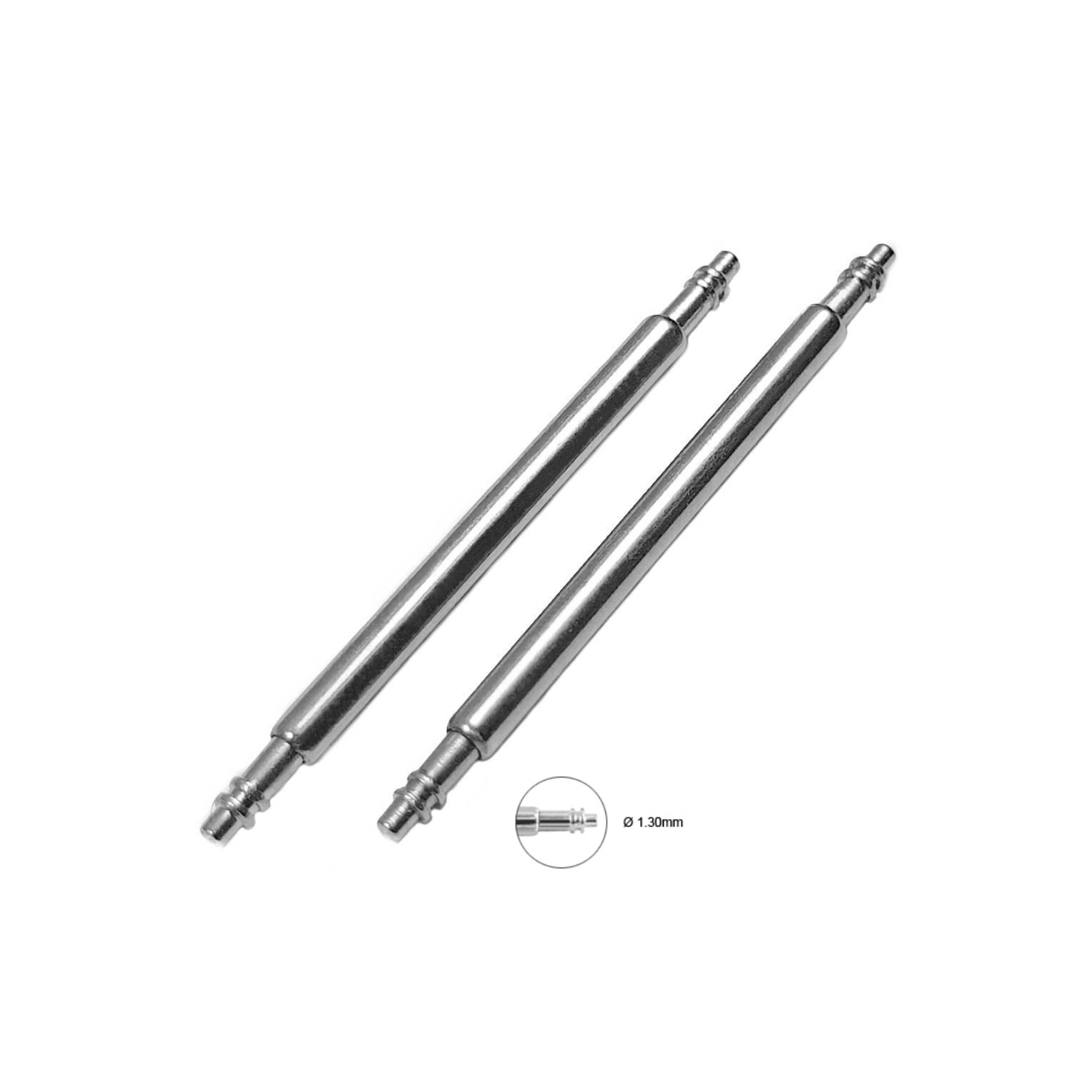 Spring bars shape H/22 with double flange 16 mm, 1.30 mm