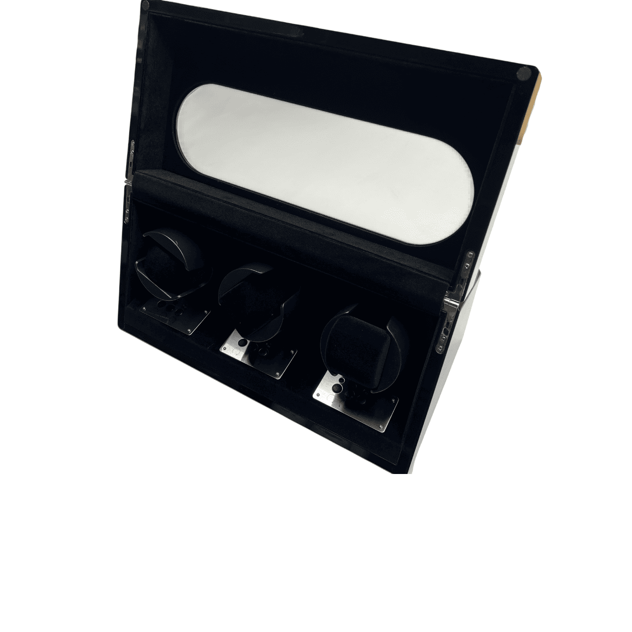 Augusta Luxury Watch Winder for 3 Watches - Carbon Look - Image 4
