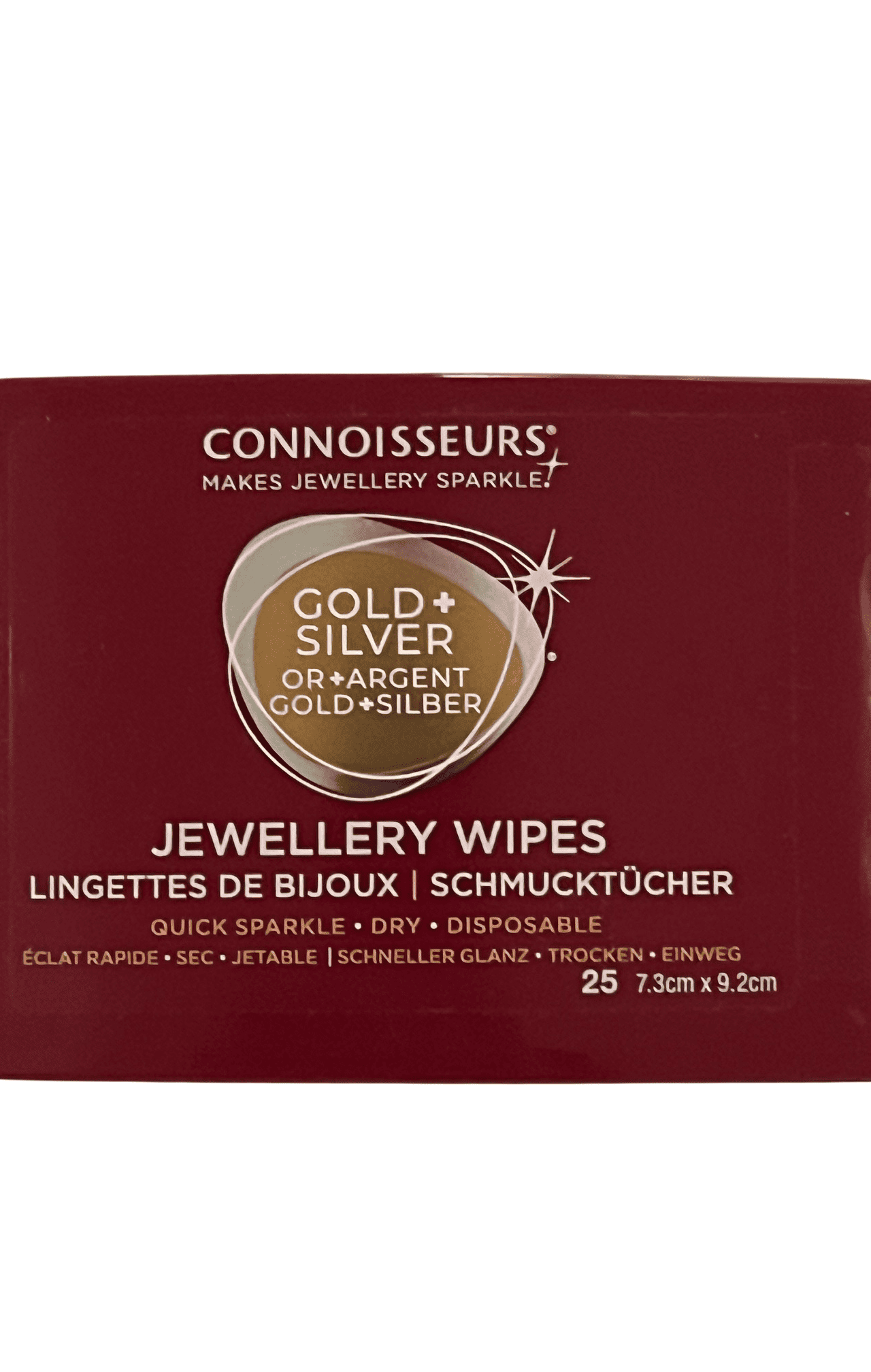 Connoisseurs Jewellery Wipes - Dry Wipes for Gold, Platinum, and Diamonds - Image 2