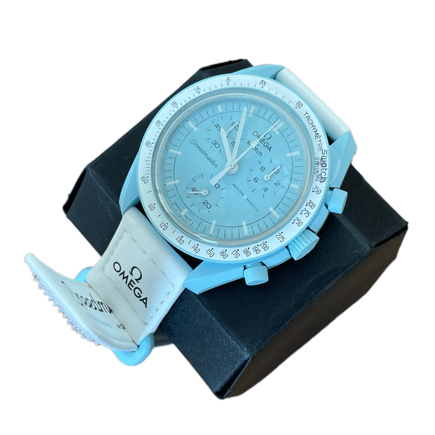 Swatch Omega Moonswatch Chronograph Watch - Mission to Uranus - Image 4