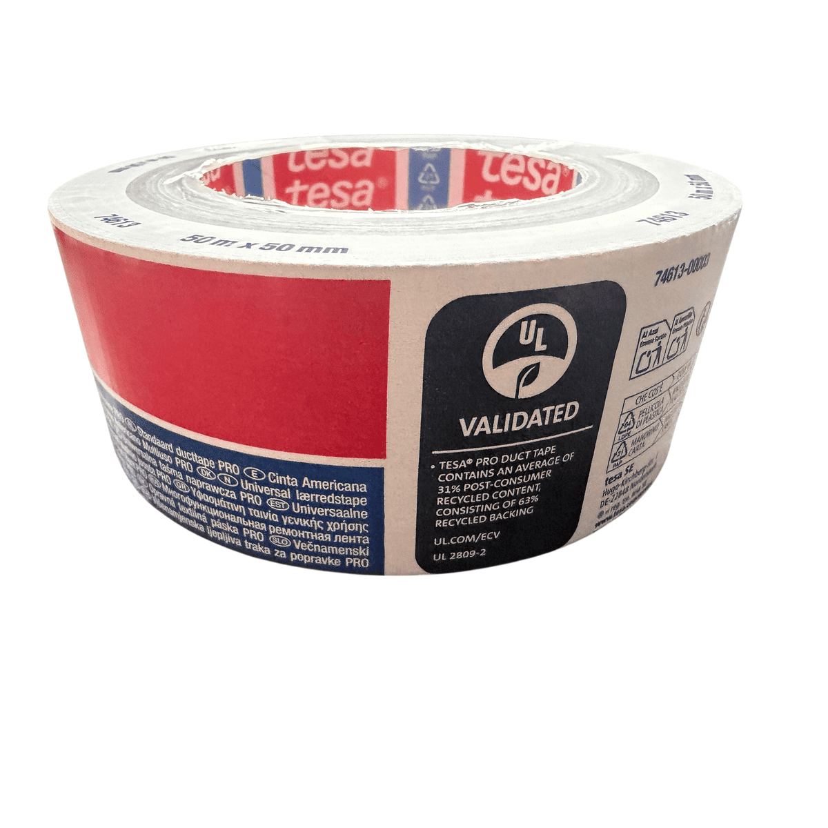 Tesa Pro Duct Tape – Grey, 50 m x 50 mm, Professional Repair Tape - Image 5