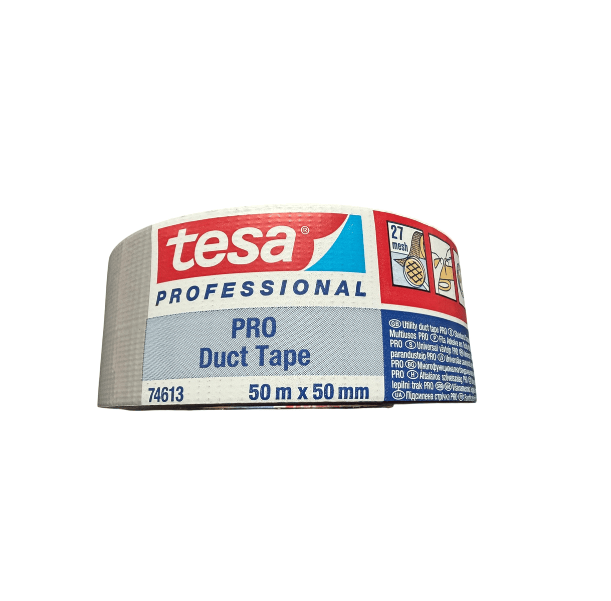 Tesa Pro Duct Tape – Grey, 50 m x 50 mm, Professional Repair Tape - Image 6