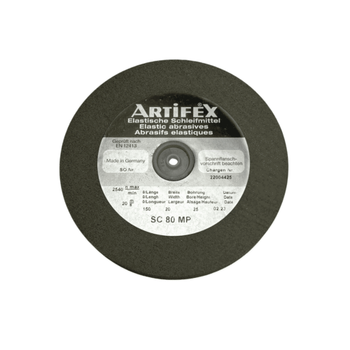 Artifex SC 80 MP Elastic Abrasive Grinding Wheel, Coarse 150 x 20 x 25 mm