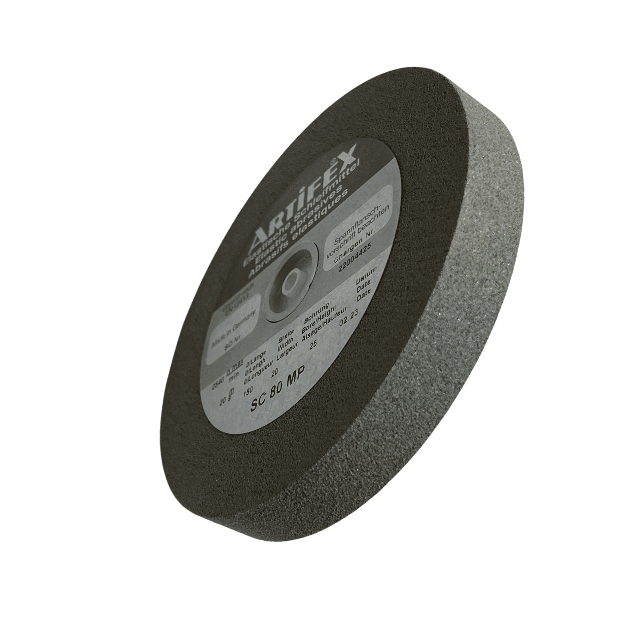 Artifex SC 80 MP Elastic Abrasive Grinding Wheel, Coarse 150 x 20 x 25 mm - Image 6