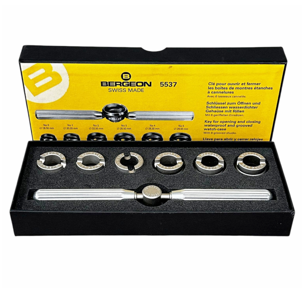 Bergeon 5537 waterproof & grooved watch case opener closing tool (Rolex, Tudor) - Image 3