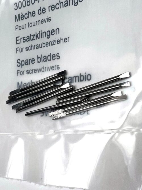 Bergeon 30080-A-10 DI 1.20 Replacement Screwdriver Blades - Pack of 10