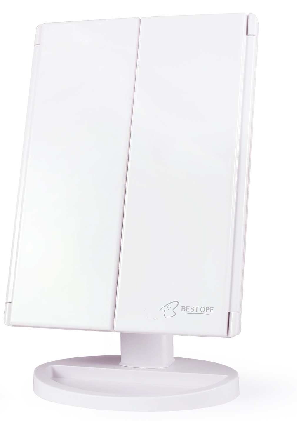 Bestope Cosmetic Makeup Mirror with LED Lights - White