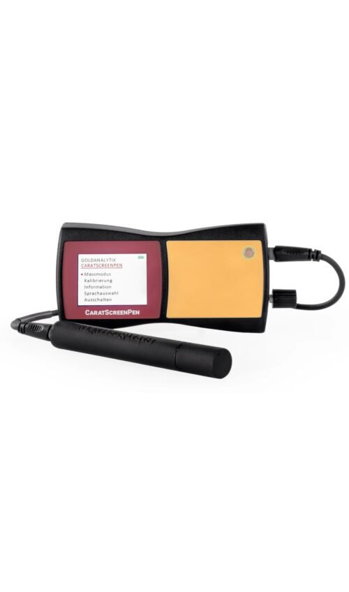 CaratScreenPen, testing device for the determination of the fine metal content