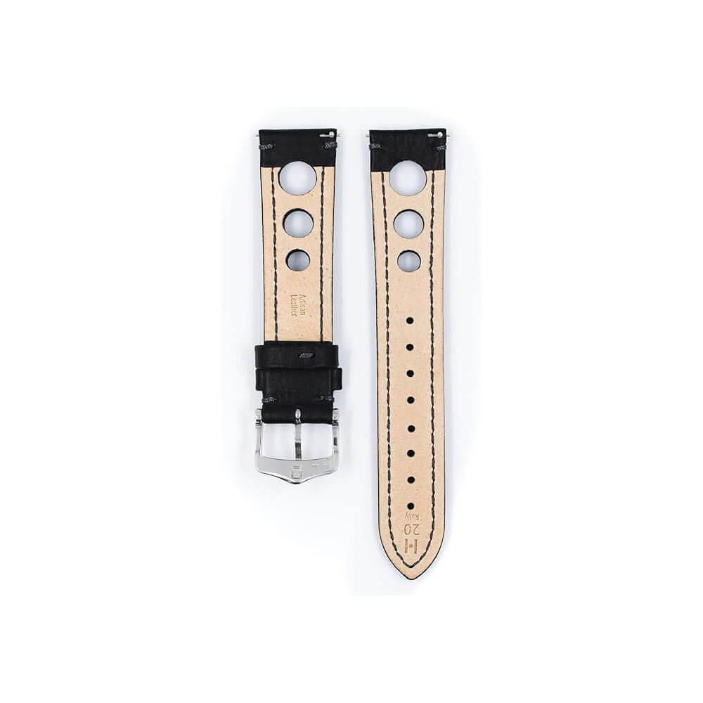 Hirsch Rally Black Watch Strap - Quick Release 22 mm - Image 4