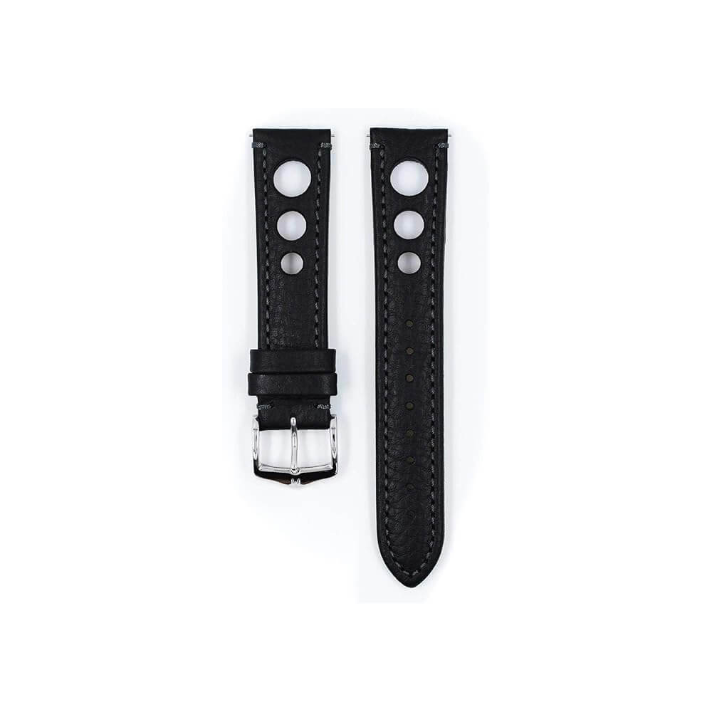 Hirsch Rally Black Watch Strap - Quick Release 22 mm - Image 2
