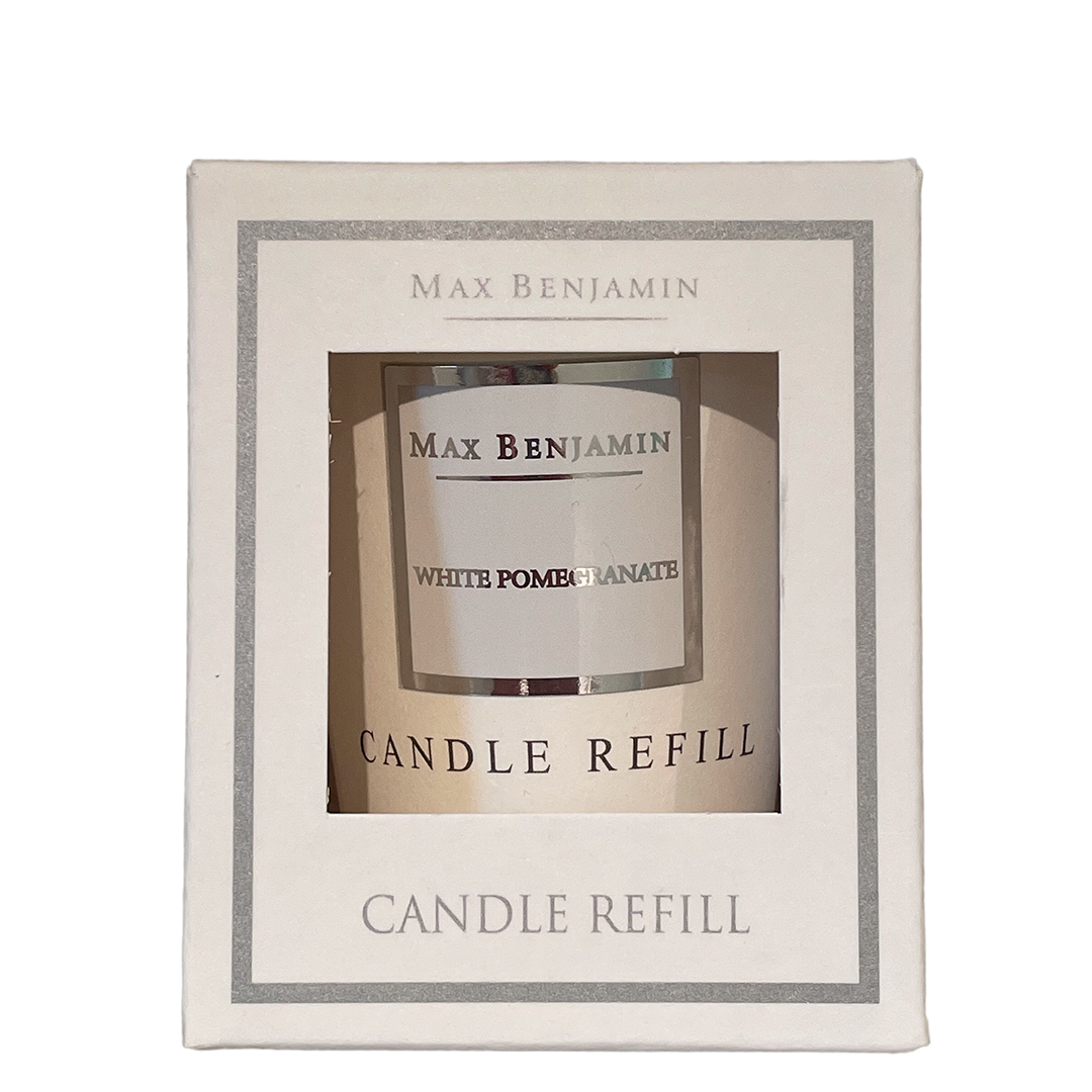 Max Benjamin White Pomegranate Luxury Candle Refill - Image 5