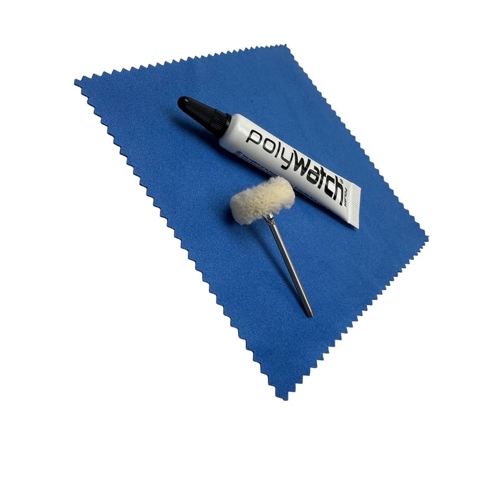 PolyWatch Plastic Crystal Polish Kit with Wiping Cloth and Cotton Brush - Image 3
